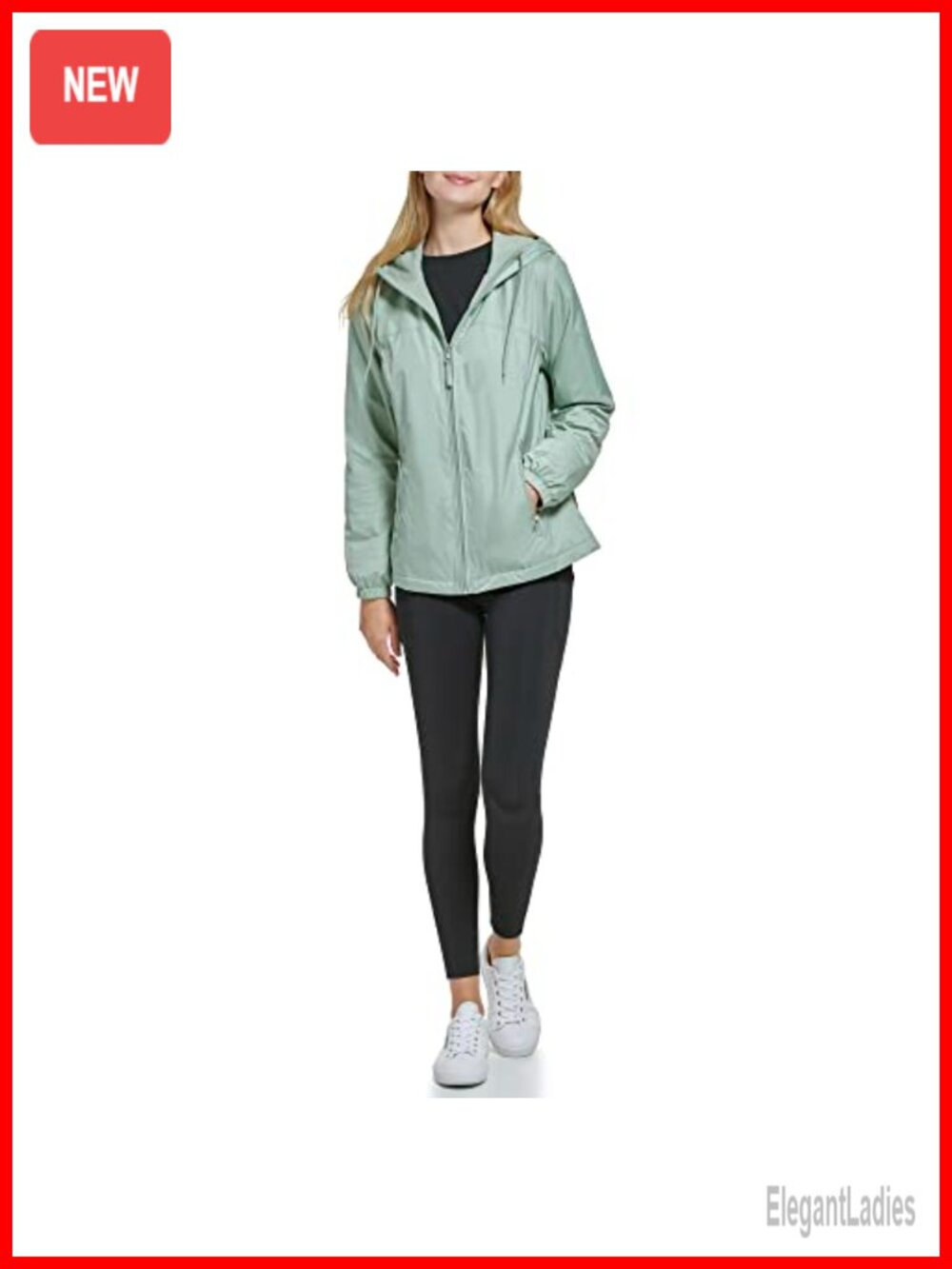 Calvin Klein Quilted Barn Jacket Windbreaker Fitted Long Sleeve Anorak